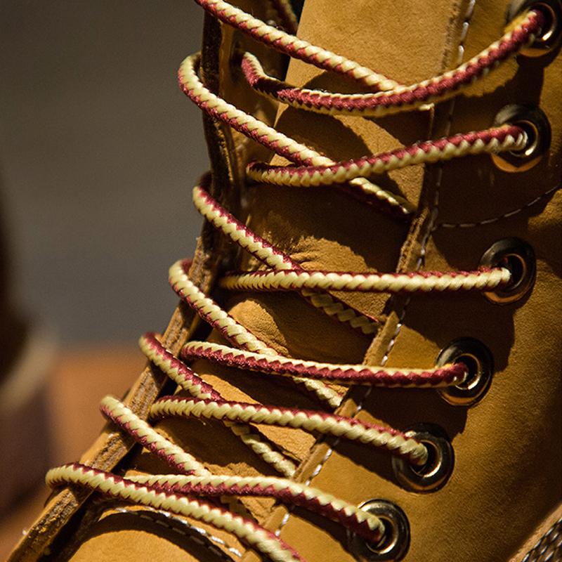 Unisex Handmade Retro Natural Cow Leather Men Boots Waterproof Ankle Snow Boots Men Shoes