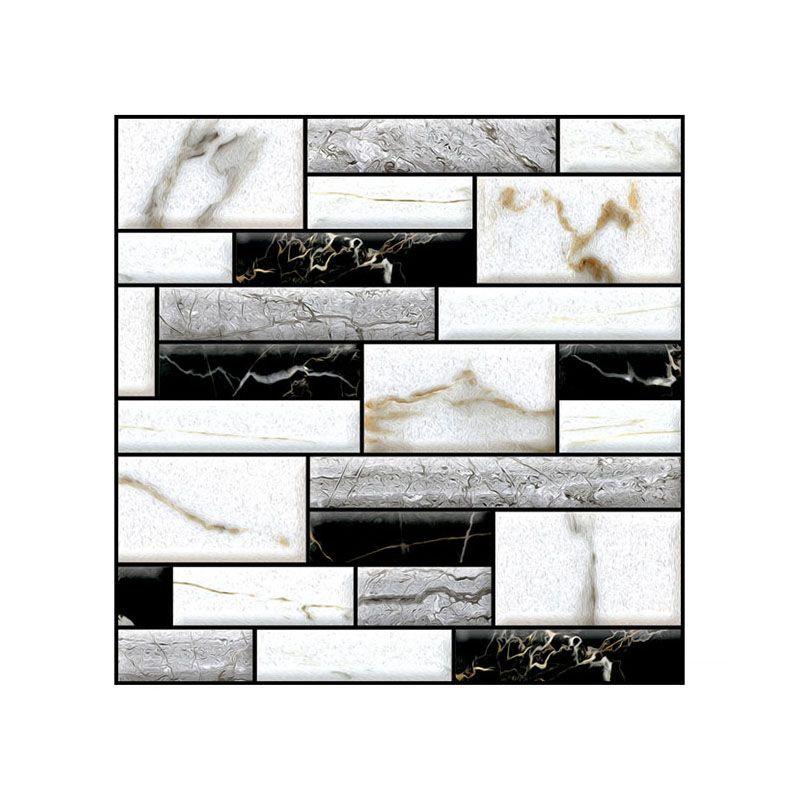 

3D Наклейка под кирпич Самоклеящиеся Настенные панели Декали Домашний Декор для Кухни Комнаты 1PC Black White