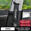 Car Belt Shoulder Pads Leather Safety Belt Cover Auto Interior Keychain For Mercedes Benz AMG Smart Fortwo 451 450 453 EQ Forfo
