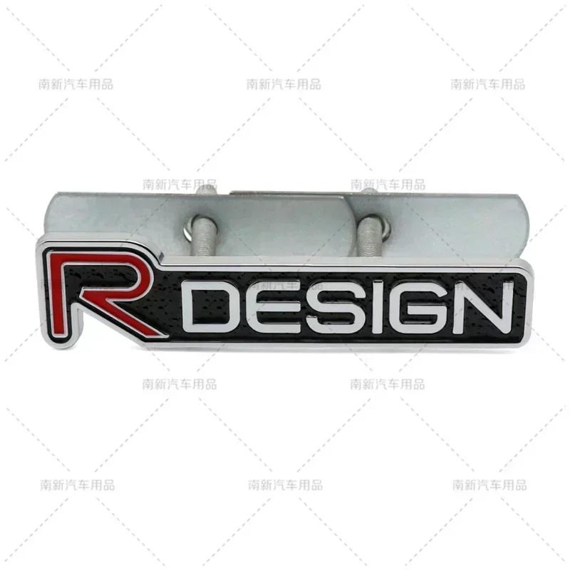 1Pc RDESIGN 3D Metal Front Hood Grill Badge Emblem Decals for XC40 XC60 XC90 V90 S90 S60 V60 V40 C70 Car Styling Accessories