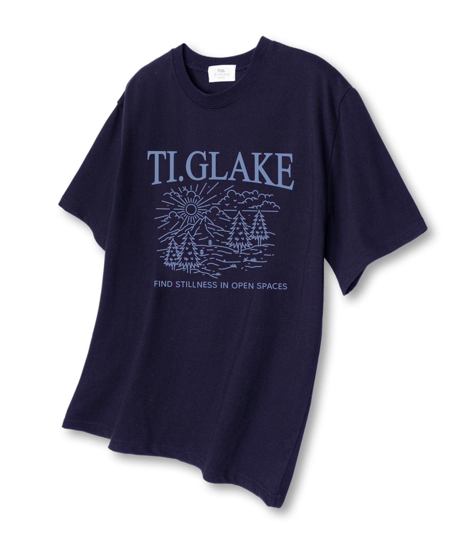 Футболка с коротким рукавом Tee Glake Open Space Темно-синяя L