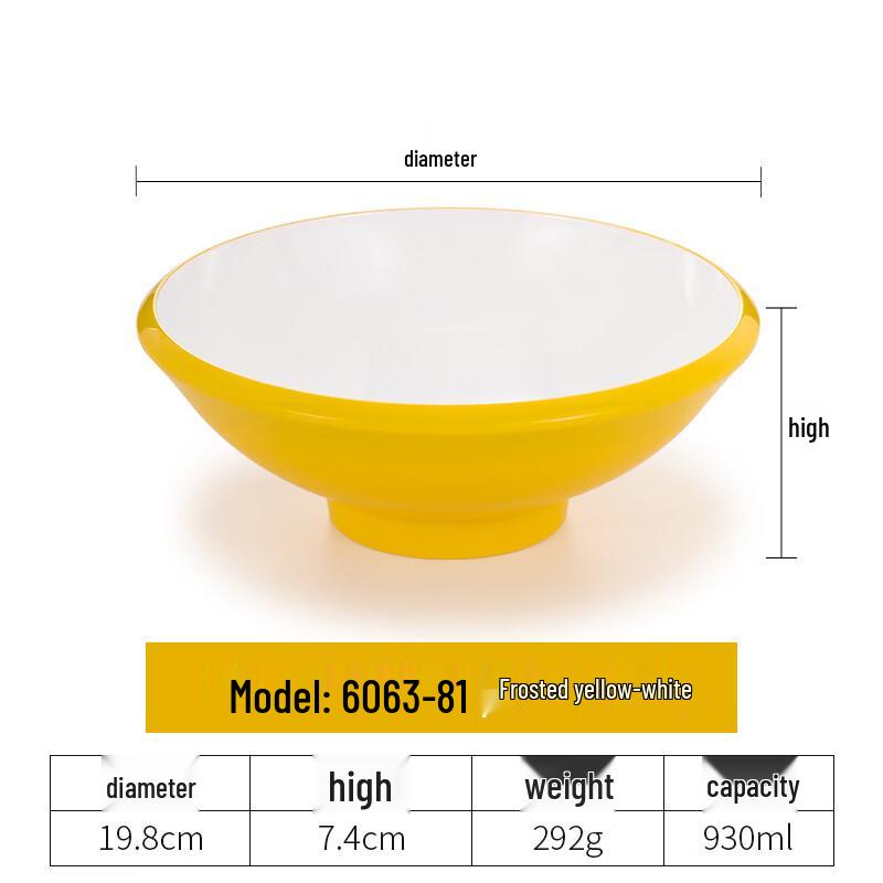 Handon Nordic Square Melamine Noodle Bowl