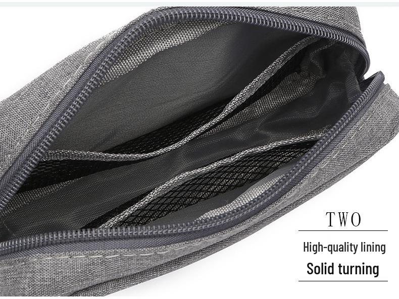 Water-resistant Cationic Portable Power Bank & Cable Storage Pouch for Digital Accessories