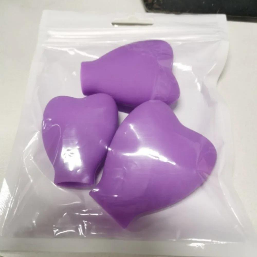 3Pcs Silicone Makeup Brush Covers Brush Bubbles for Protecting Bristles From Getting Crushed and Keeping Cosmetic Bag Clean
