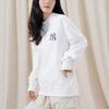 MLB MONOGRAM New York Yankees Sweatshirts Unisex White Crew Neck Moderate Regular 3AMTM0124-50IVS