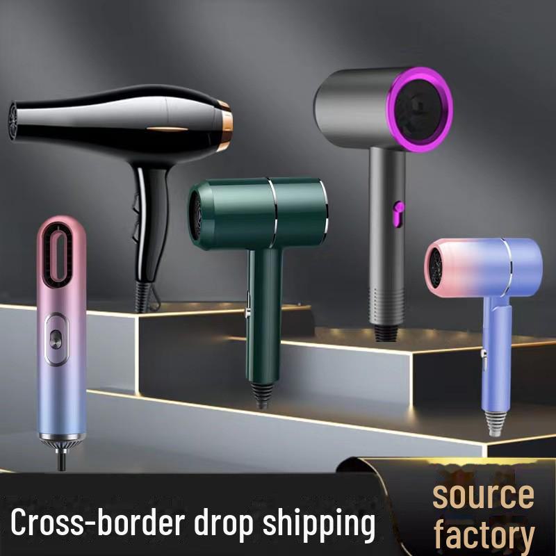 

Фен высокой мощности: Горячий/холодный, низкий уровень шума, защищает корни волос Short handle