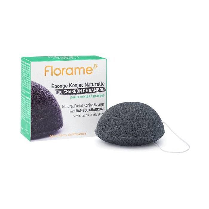 Florame Visage Eponge Konjac Naturelle Charbon Bio