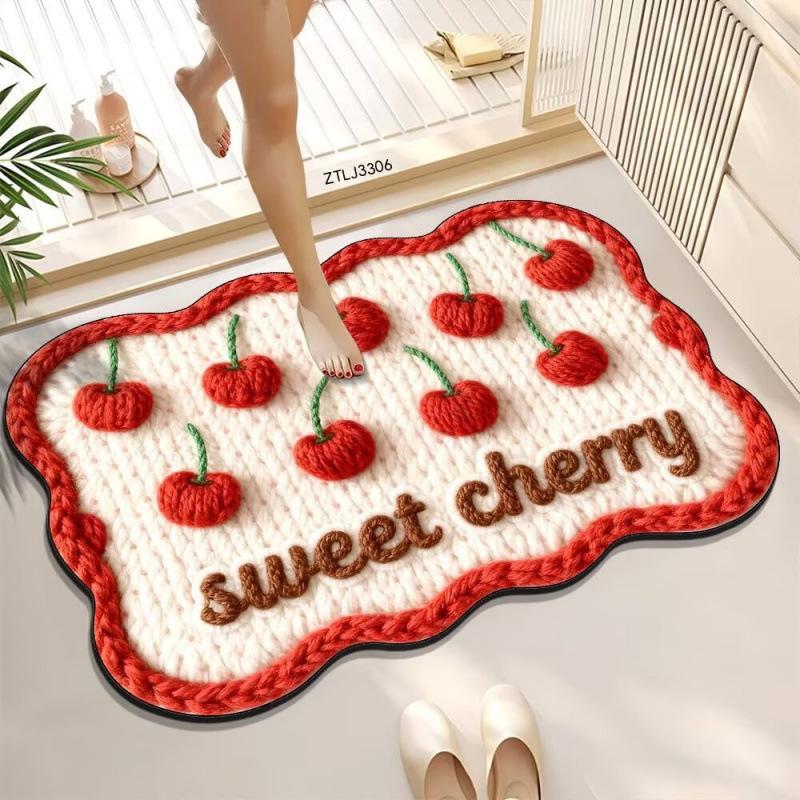 Diatom Cartoon Cute Anti-slip Quick Dry Bath Mat 40x60cm