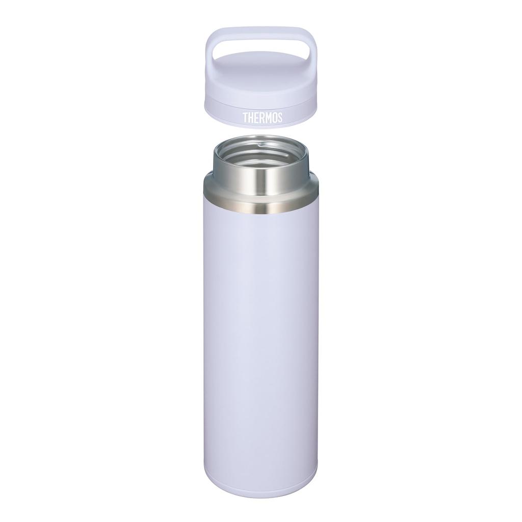 Thermos Vacuum Insulated Portable Mug with Carry LV Handle, 600ml, Lavender, JOW-600