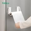 2PCS Paper Towel Rack Kitchen Refrigerator Roll Holder Punch-free Wall-mounted Magnetic Absorption Rack Plastic Wrap Hanger