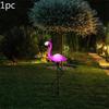 1/3PCS Lampe Solaire Flamant Rose IP65 Étanche LED Pic Lampe Paysage Lampe de Sol pour Extérieur Jardin Chemin Cour Décor