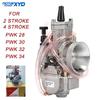 Universal Motorcycle PWK 28 30 32 34mm Carburetor For Yamaha Suzuki Honda 125 150 200 250cc Fit Keihin Carburetor 2T 4T