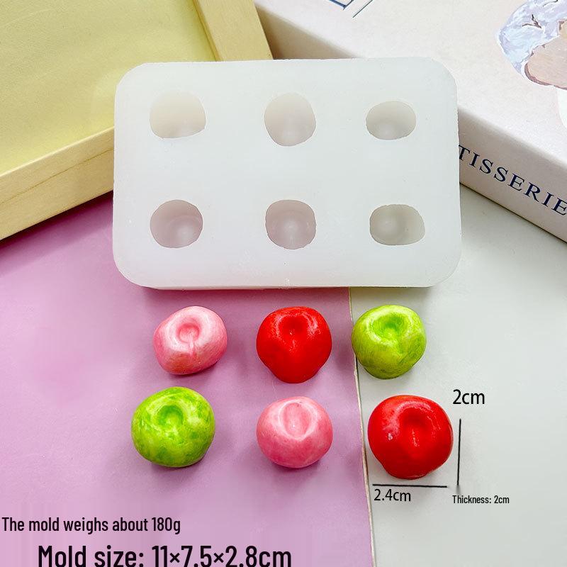 3D Berry Squeeze Mold for Cake & Soap Decorations