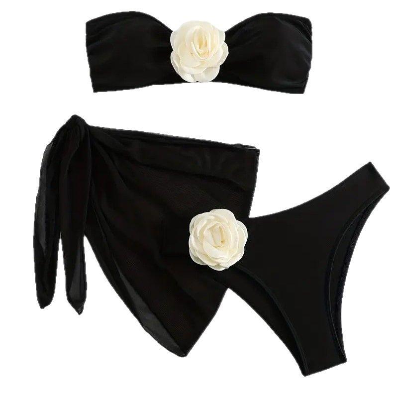Split Swimsuit Female Sexy Fashion Beach Vacation Bikini Tube Top Female European and American Style Backless Design