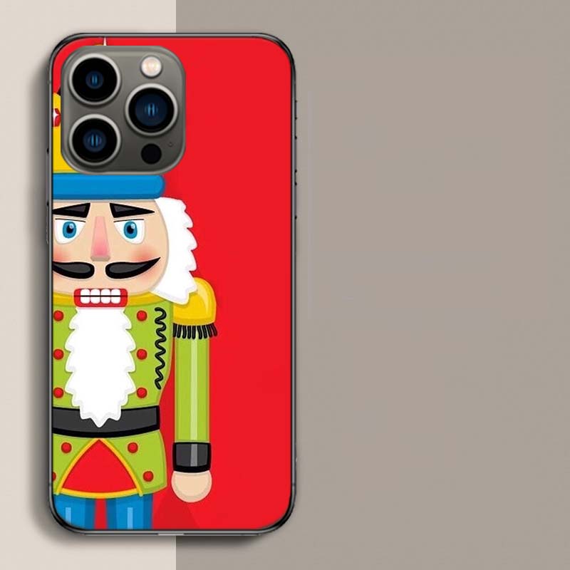 

Nutcracker King Cartoon Phone Case For Apple Iphone 16E 16 17 Pro Max Air 15 Pro 14 Plus 12 13 Mini Cover Cute Fundas Si iPhone 12 Pro Max