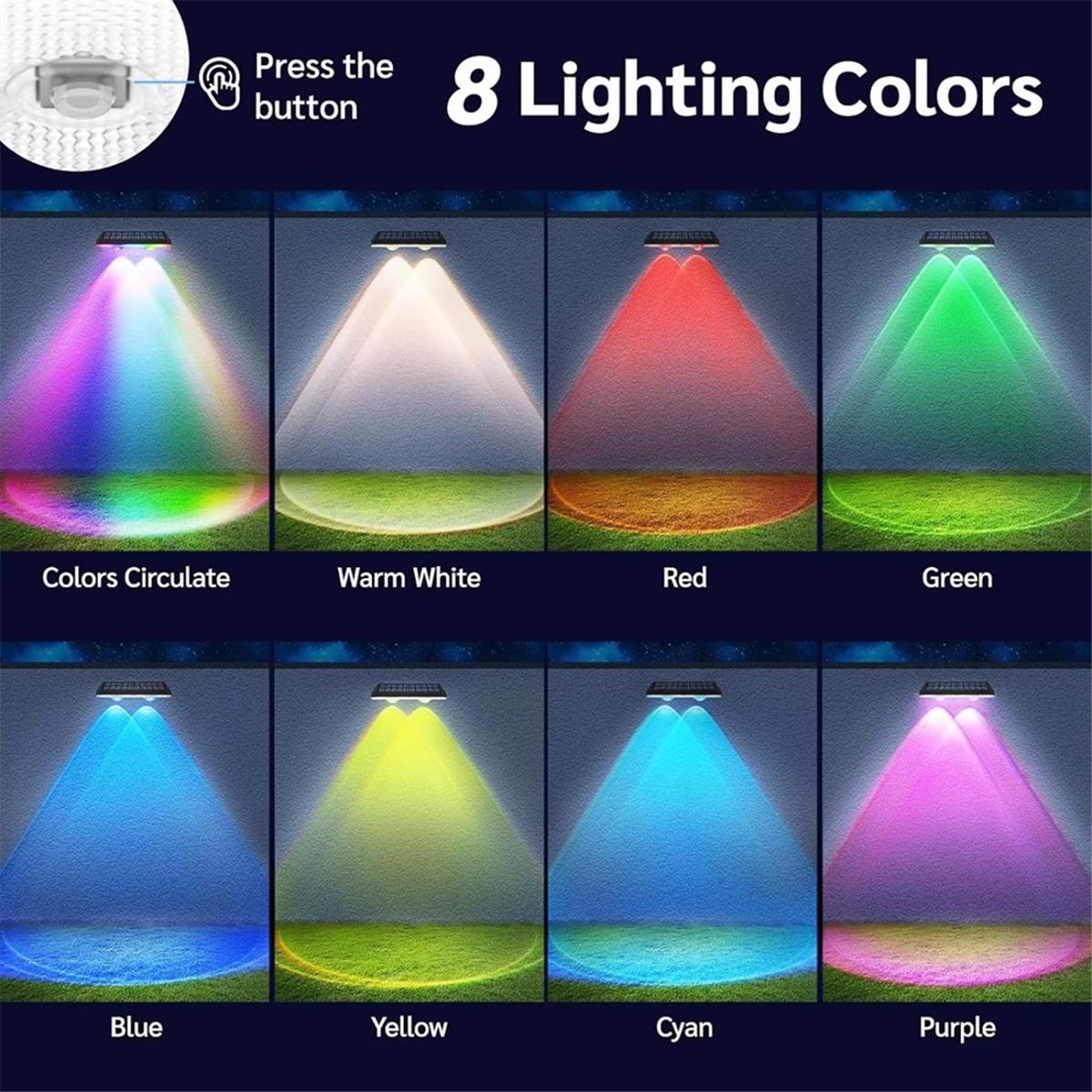 

Solar Fence Lights Outdoor Waterproof Led, 3000K/4500K/6000K 3 Modes 50 Lumens Fence Lights Solar Powered China Mainland