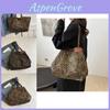 Chic Retro Leopard Print Shoulder Bag Stylish Fall 2024 Large Capacity Tote Handbag
