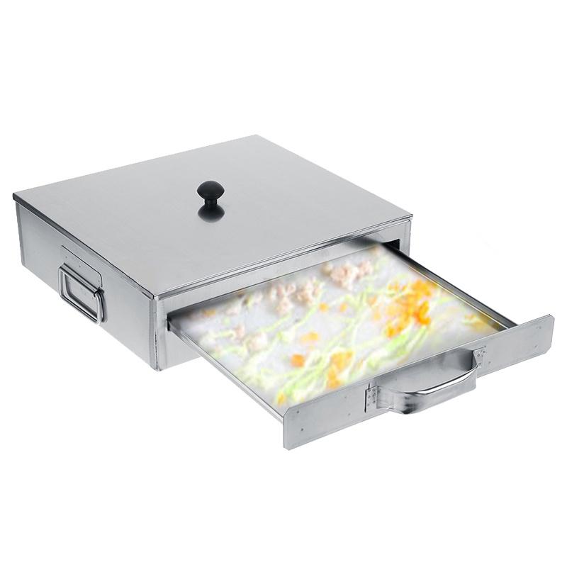 301 Grade Stainless Steel Rice Noodle Roll Steamed Jiaozi Bun Steam Machine Household Vermicelli Roll Steaming Furnace Steamer Silvery New