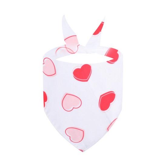Festival Cat Bandana Easter Eggs Scarf Holiday Dog Love Hearts Patterns Triangle Bandana Bib for Easter
