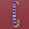Star amethyst bracelet 925 sterling silver adjustable chain bracelet brand new jewelry genuine gemstone bracelet handmade bracelet for gifts