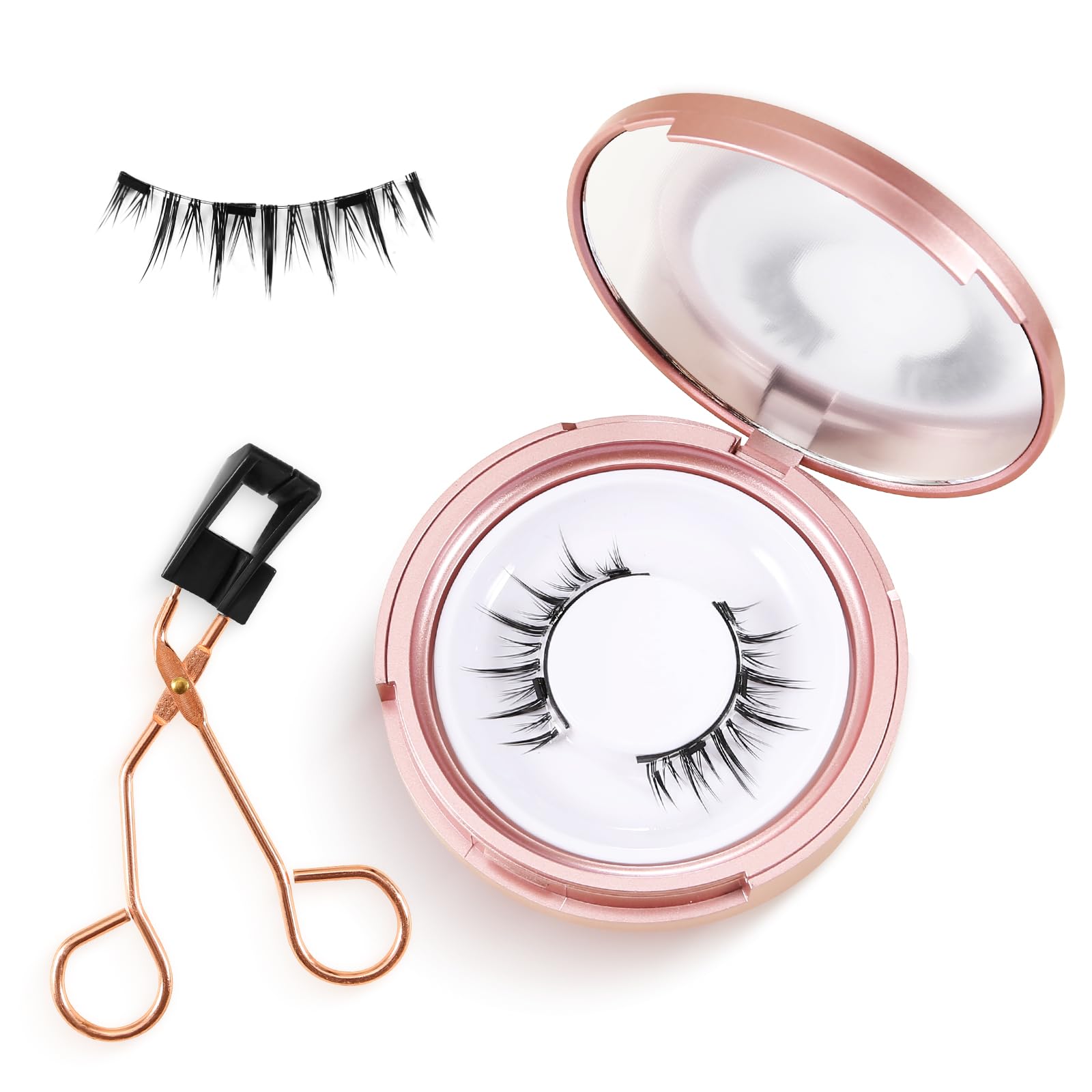 

Boobeen Magnetic Eyelashes say goodbye to glue, are easy to apply and reuse. They come in a compact storage box for easy portability, include a free