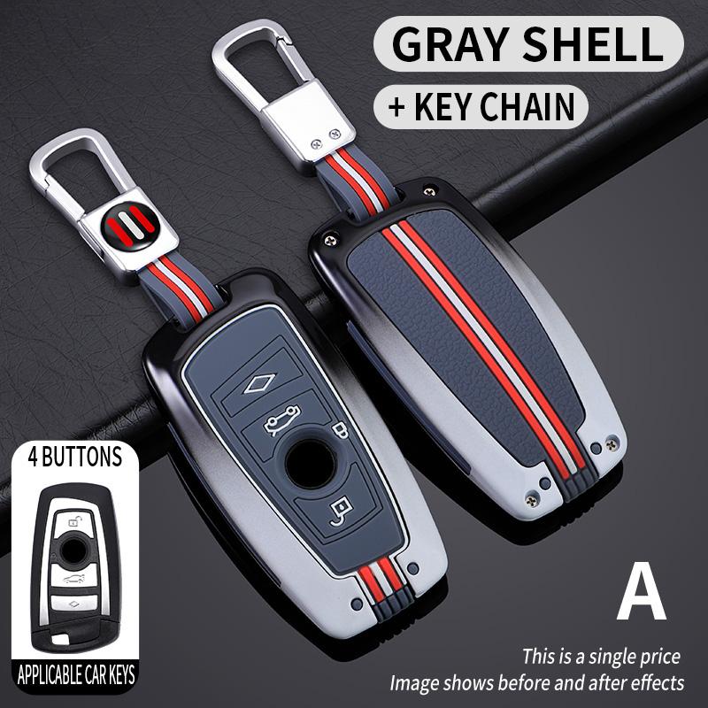 For Bmw X5 F15 X6 X5M X6M F16 G30 3 5 7 Series G11 X1 F48 F39 X3 F10 F20 F30 F40 E90 E92 E93 Metal Car Key Cover Fob Case Shell