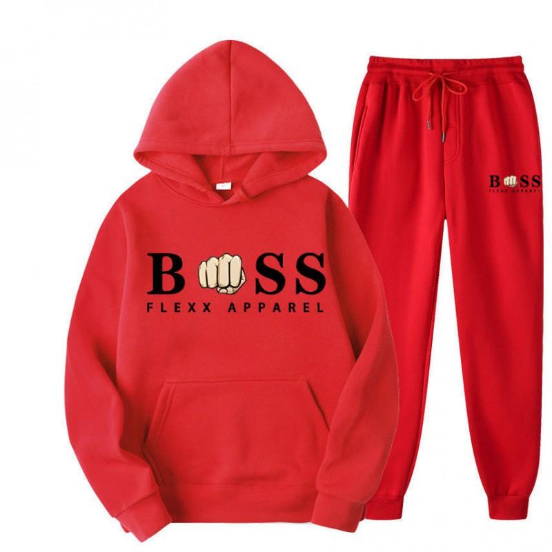 Mens Oversized Hooded Long Sleeve Sweatshirt Casual Printed Fleece-Lined Pullover Sportswear