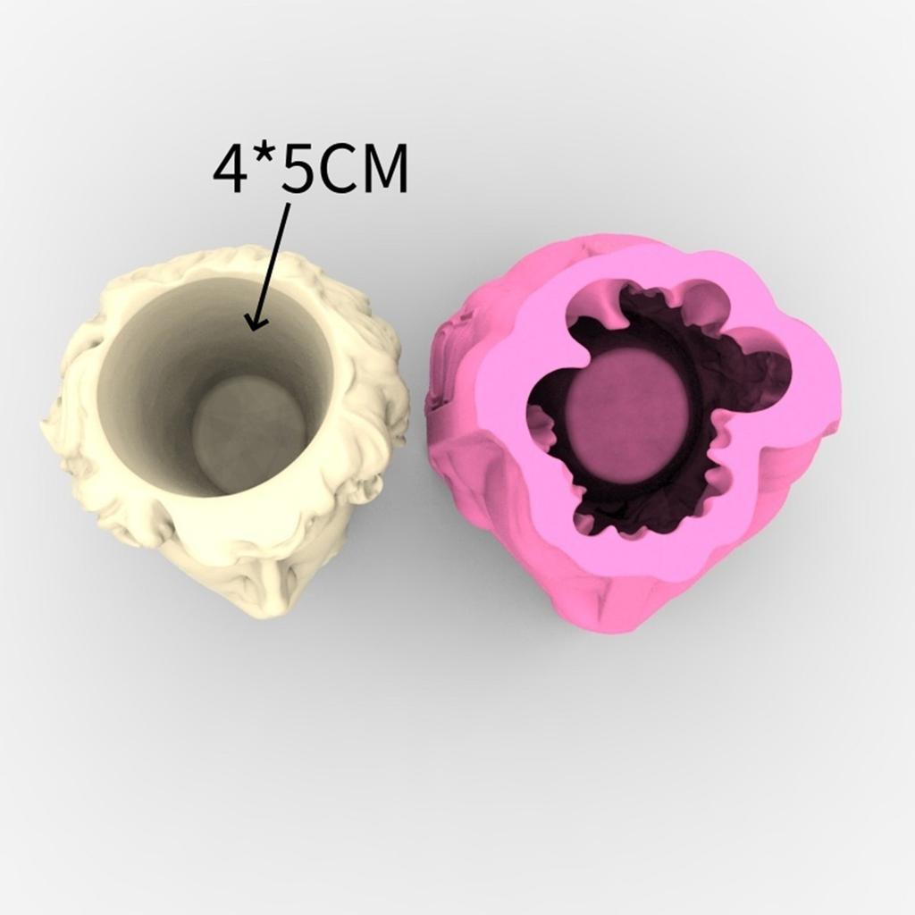 Multipurpose Silicone Mould for Plant Pot Stylish Succulent Planter Mould Easy Demoulding Desktop Ornament Craft Tool