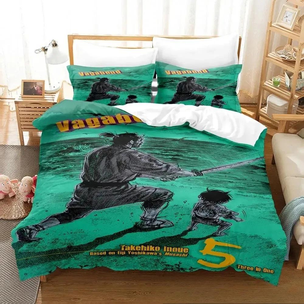 3D Print Vagabond Bedding Set Duvet Cover Bed Set Quilt Cover Pillowcase Comforter King Queen Size Boys Adult Bedding Set