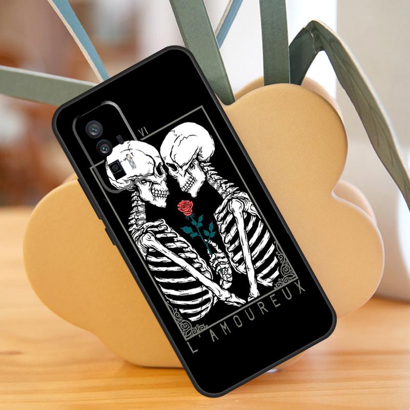 Death Tarot Case For POCO X3 X6 F6 Pro M6 X5 F3 F5 M5s Xiaomi 13 14 Ultra 12 Lite 11T 12T 13T Pro Cover