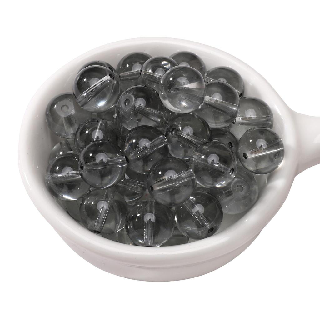 20-50Pcs High Transparency Glass Beads Loose Spacer Beads for Jewelry Making DIY Bracelet Necklace