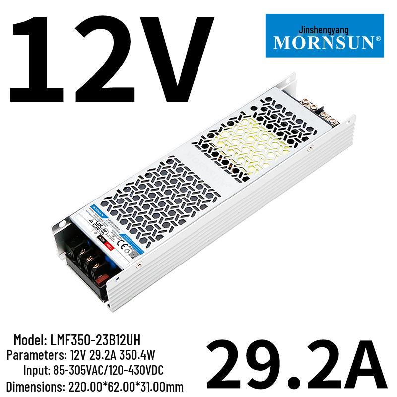Ultra-Narrow Semi-Encapsulated 350W Long Strip Power Supply (LMF350-23B24UH) - Multi-Voltage 12V/24V/5V/15V/36V/48V