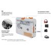 Cassette Tape Player Recorder Portable USB Cassette to MP3 Converter with Headphone White