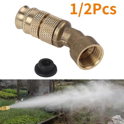 1/2Pcs Agricultural Atomizer Nozzle Sprayer High Pressure Atomizing Watering Nozzle Garden Agricultural Copper Nozzle Connector