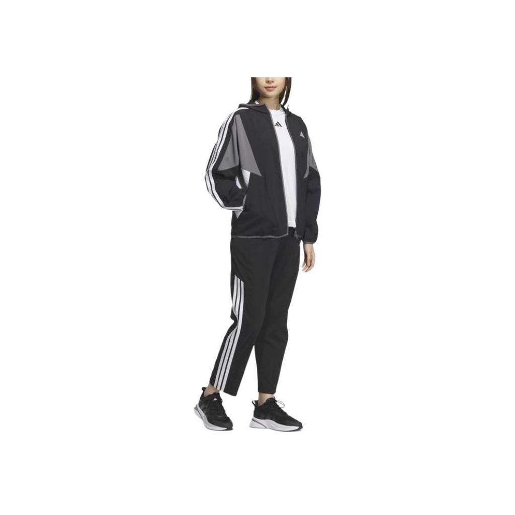 Adidas Team Aero Ready Casual Comfortable Simple Slim Fit Long Sleeve Jacket Women Jacket Black JN9998