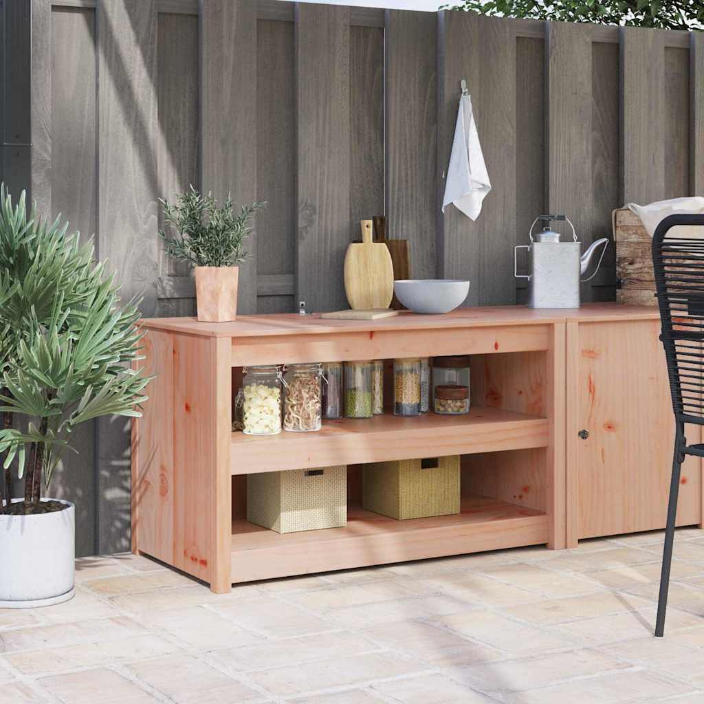 Kitchen Cabinet MEPPEL Brown Oak Effect 106 X 55 X 64 Cm