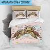 Underwater Two Sea Turtles 3pcs Bedding,Including 1pc Duvet Cover And 2pcs Pillowcases Perfect for Christmas,Ideal for Bedroom, Dormitory