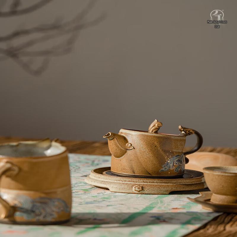 Wanqiantang Dunhuang Co-branded Ceramic Tea Set