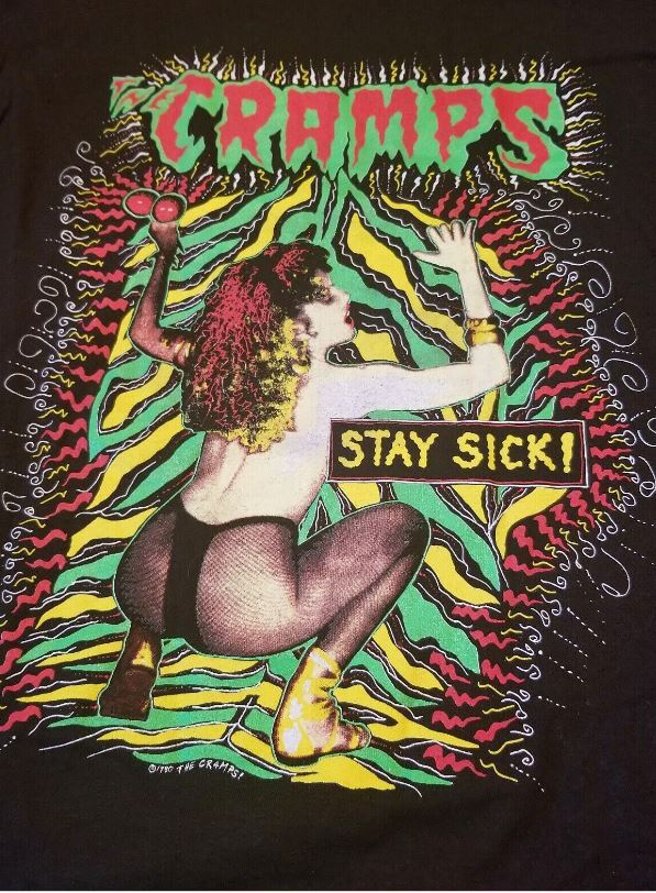 Vtg The Cramps Stay Sick Original Concert 1990 Tour Shirt S