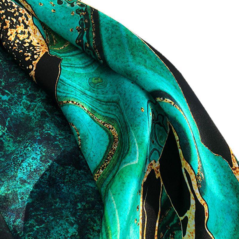 Silk Small Square Scarf Silk Scarf Spring And Autumn Versatile Women'S Thin Yarn Scarf Neck Protection 100% Mulberry Silk Scarf 70 Medium Square Scarf