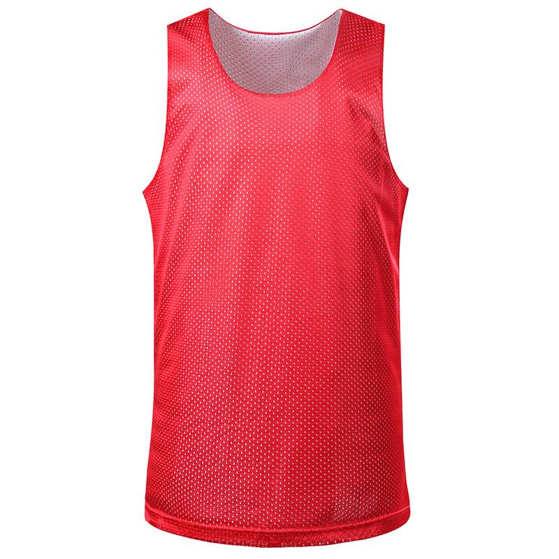 Reversible Mesh Basketball Jersey - Plus Size; Lightweight, Breathable Sports Vest for Training and Competition.