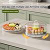 Rotating Food Storage Container Large Capacity 4 Compartments BPA Free