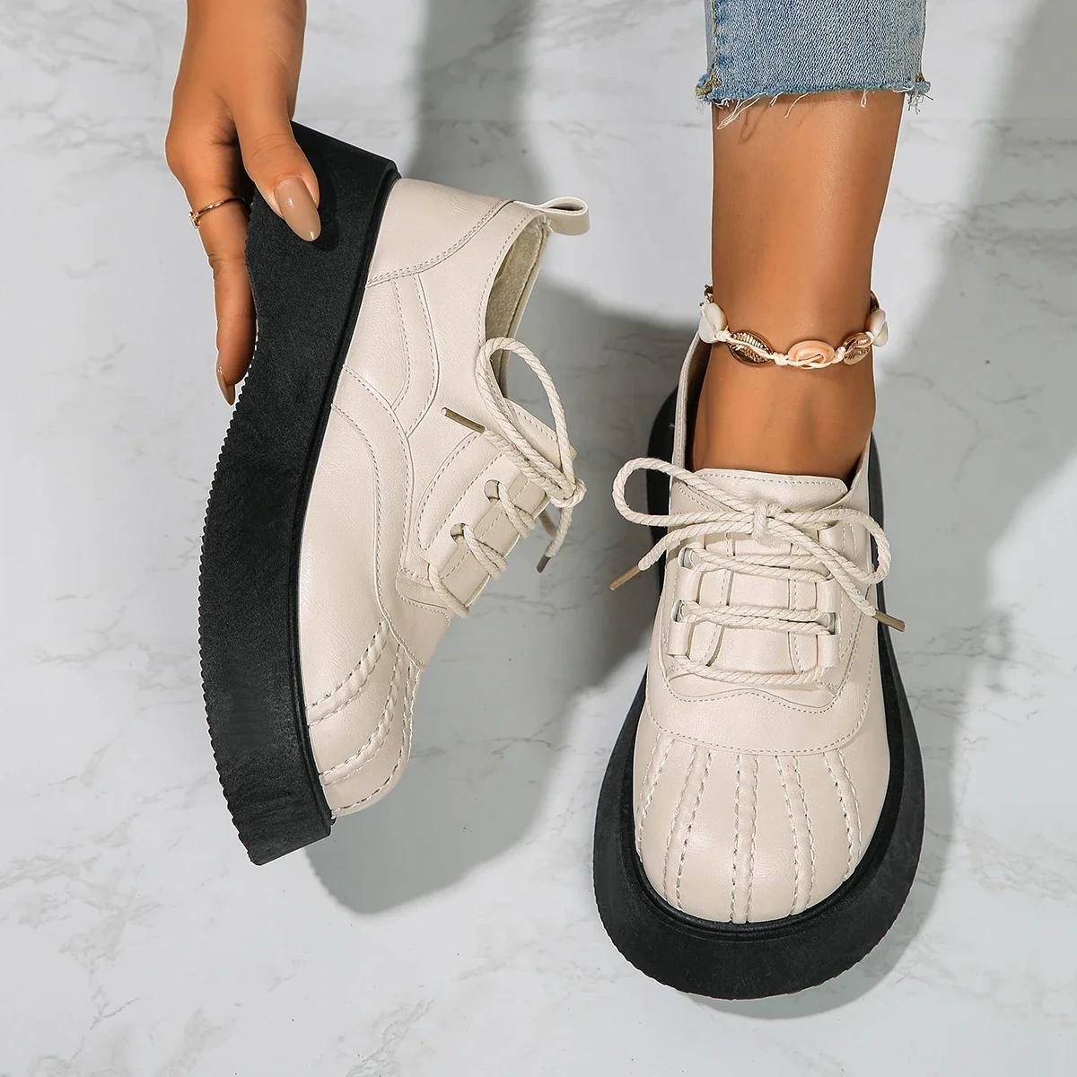 Женские туфли-лодочки на платформе — фото 6