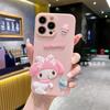 Applicable To iPhone17 Three-dimensional Lying Down Mobile Phone Case Apple 16promax Melody 15 Cartoon XS Lanyard Foreign Trade