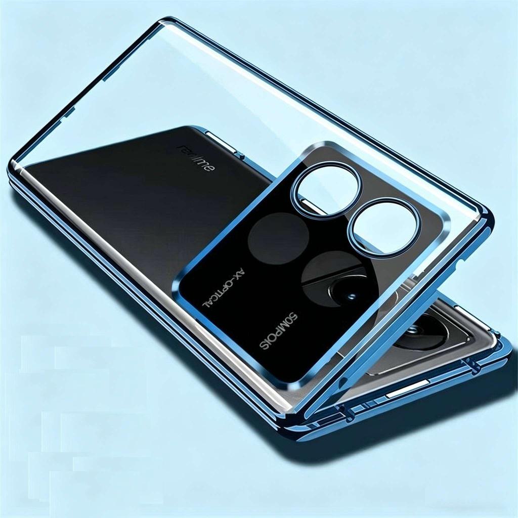 Case for Huawei Honor Win RT with Double Sided Tempered-Glass & Metal Frame Phone Bumpers Full Lens Protection Cover