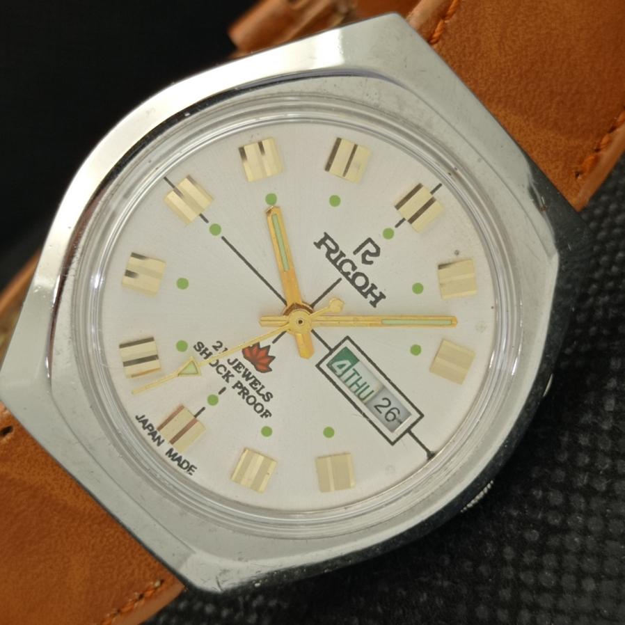 

USED MENS OLD RICOH R31 AUTOMATIC - JAPAN SILVER DIAL WATCH a425273-2 R1024b-a425273