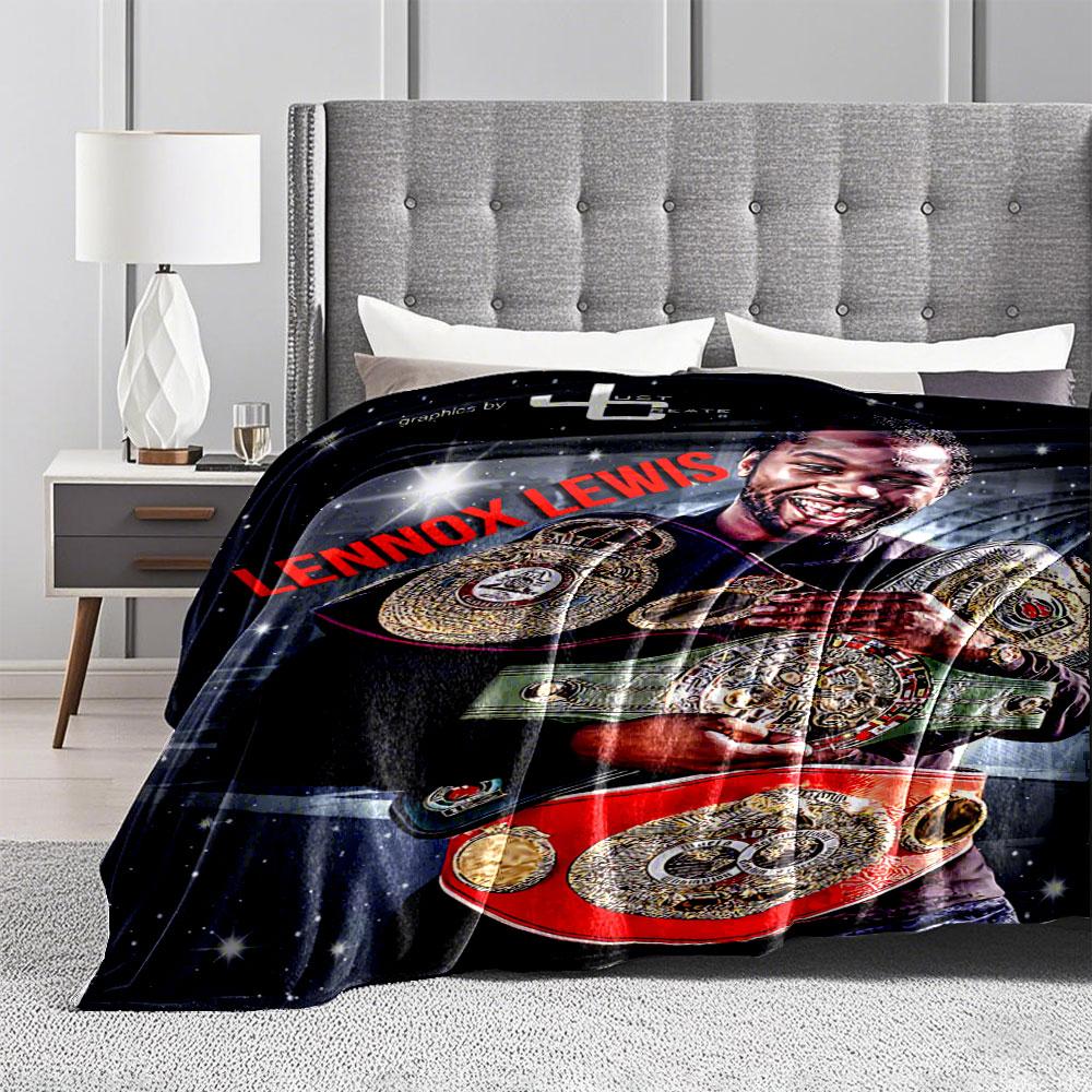 Boxing Champion with Belts Blanket for All Seasons Blanket Lunch Break Throw Gift