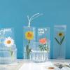 Nature Plants Translucent PET Flower Note Marker Page Holder School Creative Reading Supply Dried Flowers Journal Reading Folder