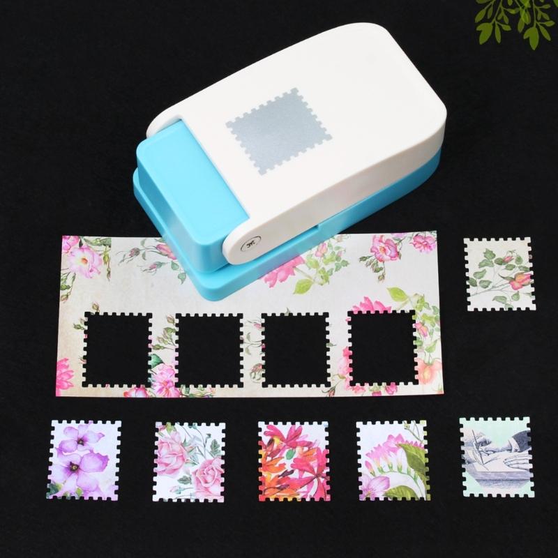 Manual Paper Puncher Square Hole Punching Tool Paper Craft Embossing Tool for Kid Art Craft Card Making Scrapbooking
