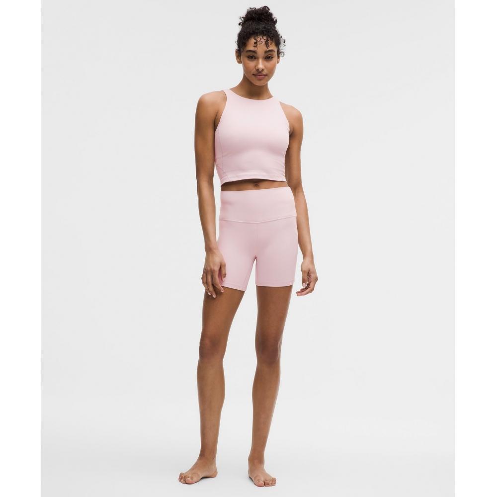 Lululemon Align  High Neck Tank Top  Light Support Porcelain Pink